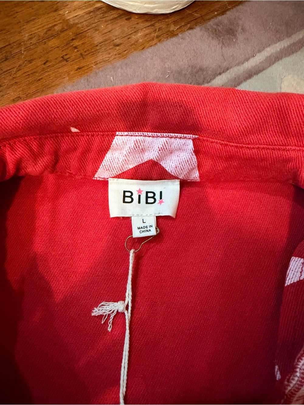 BiBi Red Star-Accent Top - Picture 3 of 5